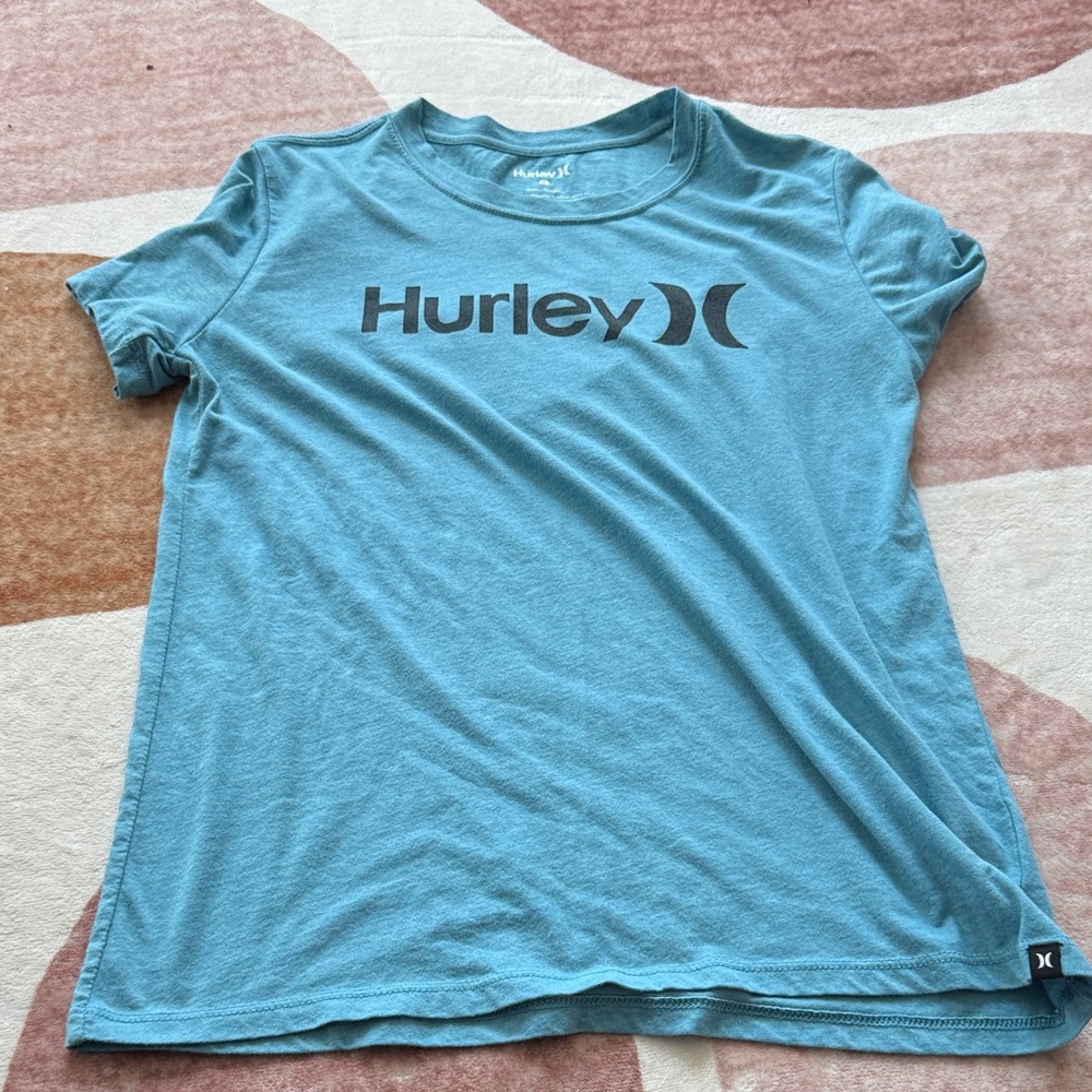 Hurley Aqua Tee with Logo